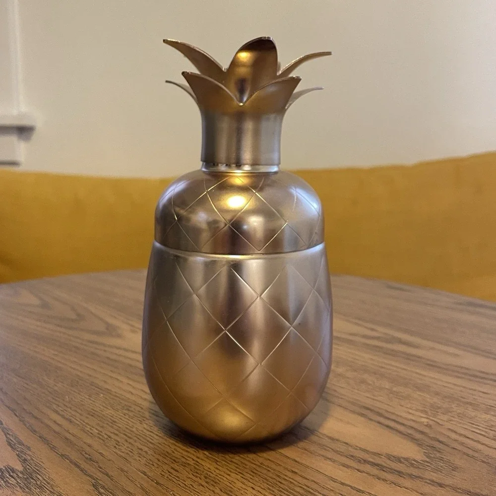 Pineapple Cocktail Shaker by Eco One‎ Silver One Int. Stainless Steel
